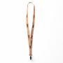 Zeefdruk lanyard van kurk en polyester Zeefdruk lanyard van kurk en polyester
