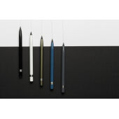 Aluminium inktloze pen met gum, groen