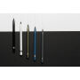 Aluminium inktloze pen met gum, groen