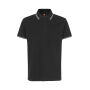 Contrast poloshirt | stretch - Zwart, 4XL Contrast poloshirt | stretch - Zwart, 4XL