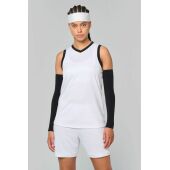 Basketbalshirt voor dames White / Black 3XL