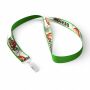 Polyester keycord met gesublimeerde satijnen overlay