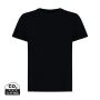 Iqoniq Koli kids lichtgewicht gerecycled katoen t-shirt, zwart (7-8 y)
