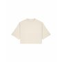 Stella Raya - Het dames cropped T-shirt van gerecycled katoen - XS
