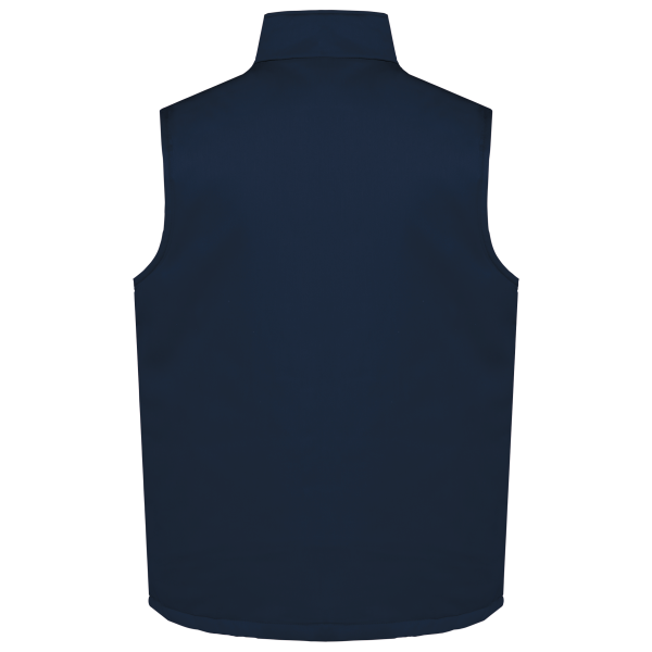 Gewatteerde uniseks bodywarmer van polykatoen multizakken Navy L Gewatteerde uniseks bodywarmer van polykatoen multizakken Navy L