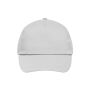 5 Panel Promo Cap Lightly Laminated light grey one size