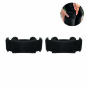 STABIL - Set van 2 sport-kniebandages - Zwart