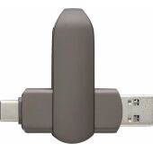 Zinklegering USB-stick Harlow - gun metal