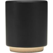 Camilla stapelbare keramische mok van 180 ml met matte afwerking - Zwart