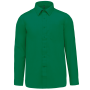 Overhemd in onderhoudsvriendelijk polykatoen-popeline heren Kelly Green XS