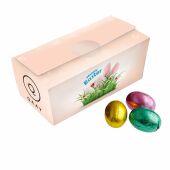 Ballotin met Paas chocolade, Wit, Paaseieren Creamy klein assorti