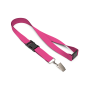 Afneembare polyester pantone met zeefdruk, gekleurde koord met bulldogclip