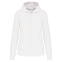 Ecologische damessweater met capuchon en ritssluiting White XXL Ecologische damessweater met capuchon en ritssluiting White XXL