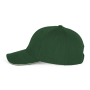 Baseballpet - 6 panelen Forest Green / Beige One Size
