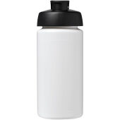 Baseline® Plus grip 500 ml sportfles met flipcapdeksel - Wit/Zwart Baseline® Plus grip 500 ml sportfles met flipcapdeksel - Wit/Zwart