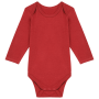 Baby body van biologisch katoen Terracotta Red 6M