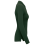 Damespolo lange mouwen Forest Green 3XL