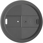 Americano® Espresso Eco 250 ml gerecyclede beker met knoeibestendig deksel - Zwart/Grijs