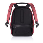 Bobby Hero Regular, anti-diefstal rugzak, rood, zwart