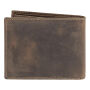 WILDERNESS I - Lederen billfold portemonnee bruin
