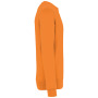 Ecologische uniseks sweater met ronde hals Tangerine M