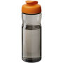 H2O Active® Base Tritan™ 650 ml sportfles met klapdeksel - Houtskool/Oranje