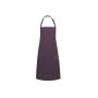 BIB APRON BASIC WITH BUCKLE, AUBERGINE, One size, KARLOWSKY