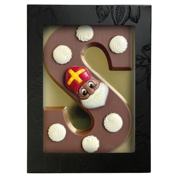 Luxe chocoladeletter S toefjes Luxe chocoladeletter S toefjes