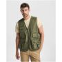 Venera 200 g/m2 werkvest met V-hals en meerdere zakken - Donkerzand - 3XL