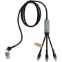 SCX.design C53 5 in 1 rPET ultrasnelle oplaadkabel van 100 W - Gun metal