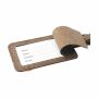 Recycled Leather Luggage Tag bagagelabel