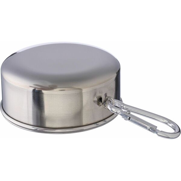 Roestvrijstalen opvouwbare beker Annette zilver Roestvrijstalen opvouwbare beker Annette zilver