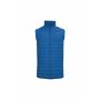 Gewatteerde heren bodywarmer royal blue 4XL