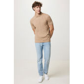 Iqoniq Yosemite gerecycled katoen pique polo, heather brown (XXS)