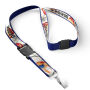 Afneembare polyester keycord met gesublimeerde satijnen overlay
