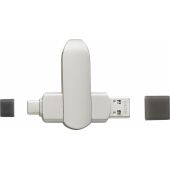 Zinklegering USB-stick Harlow - gun metal