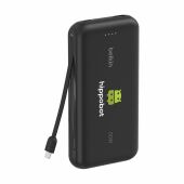 Belkin BoostCharge PowerBank 20K Integrated Cable - zwart