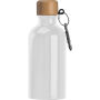 Drinkfles van rvs met karabijnhaak, 400 ml