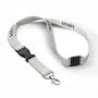 Afneembare Bamboe lanyard met zeefdruk Afneembare Bamboe lanyard met zeefdruk