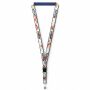 Afneembare polyester keycord met gesublimeerde satijnen overlay