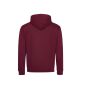 VARSITY HOODIE, BURGUNDY/CHARCOAL, XL, JUST HOODS