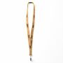 Zeefdruk lanyard van kurk en polyester
