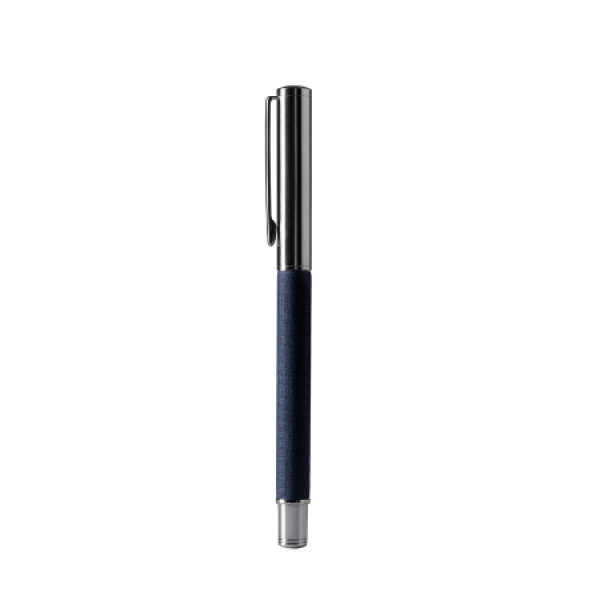 LOMOX Rollerball met metalen houder en gerecycled RPET polyester