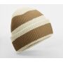COLOUR BLOCK BEANIE, VANILLA/BISCUIT, One size, BEECHFIELD