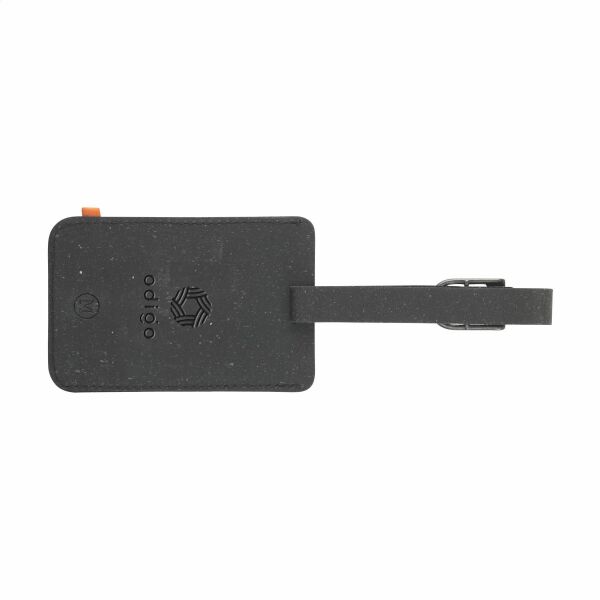 Recycled Leather Luggage Tag Gepäckanhänger - schwarz Recycled Leather Luggage Tag Gepäckanhänger - schwarz