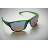 YUMA - Gespiegelde sportzonnebril UV400 - Limoen