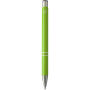 Moneta balpen van gerecycled aluminium (zwarte inkt) - Lime