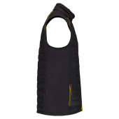 Bodywarmer Day To Day in twee stoffen Black / Yellow 3XL