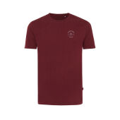 Iqoniq Bryce gerecycled katoen t-shirt, bordeauxrood (M)
