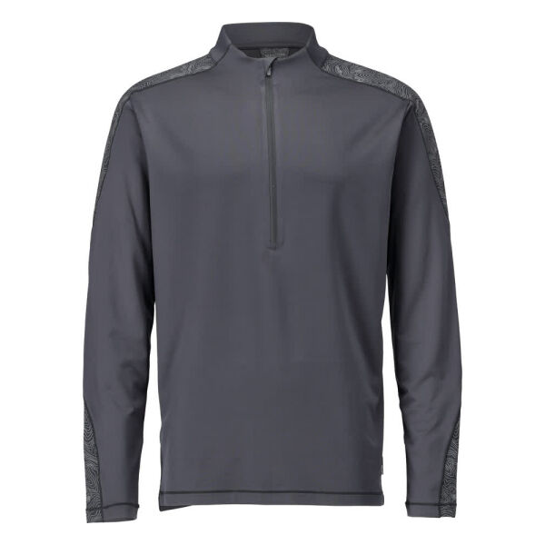 T-shirt, lange mouwen, met korte rits